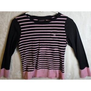 Vintage‎ Lauren Ralph Lauren Women's Size PS Striped Shirt